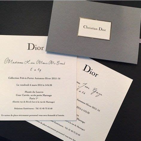 christian dior show inviations|christian dior today.